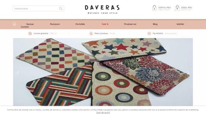 Sacose din bumbac - Daveras - Atelier de creatie si productie accesorii din material textil