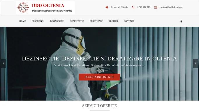 DDD Oltenia - Firma autorizata - Servicii Dezinsectie, Dezinfectie, Deratizare