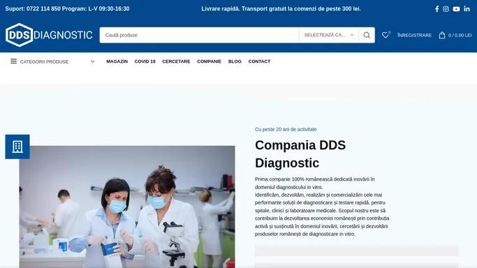 DDS Diagnostic – Cercetare. Productie. Suport.