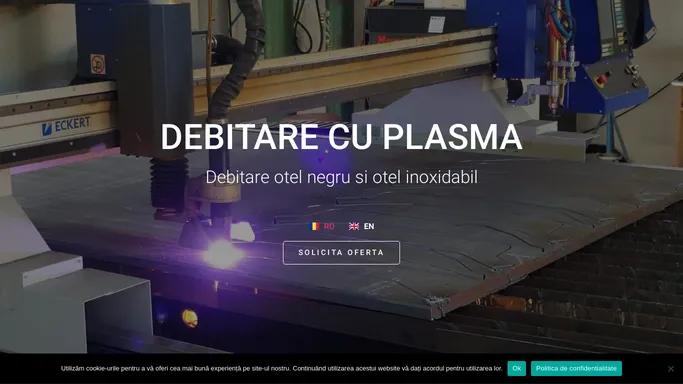 Debitare cu Plasma - Debitare otel negru si otel inoxidabil​