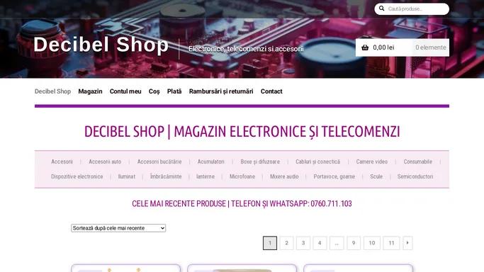 Decibel Shop magazin electronice, telecomenzi si accesorii