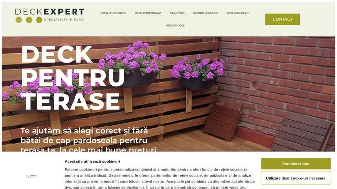 Deck Terasa • Pardoseli Exterioare Din Lemn • Deckexpert.ro