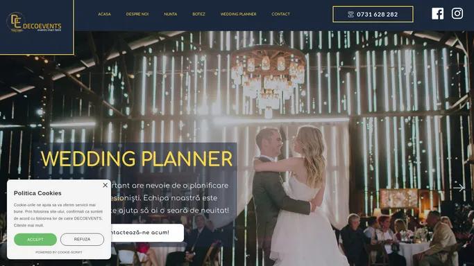 Decoevents – Ring de dans LED si Wedding Planner