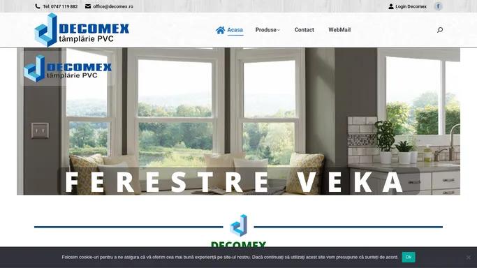 S.C. Decomex S.R.L. – Tamplarie PVC