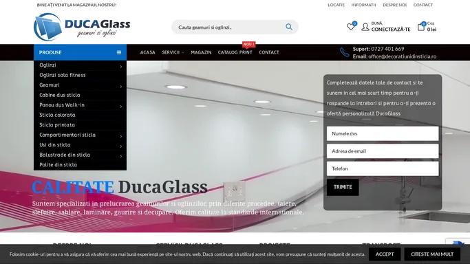 DucaGlass - Placari cu sticla printata si laminata