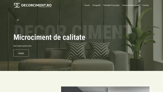 Decorciment Romania – Mircociment de calitate