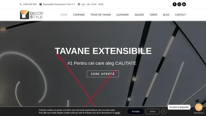 Tavane Extensibile tip Barrisol | DecorStyle