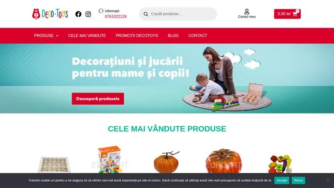 DecoToys.ro – Magazin online cu obiecte din lemn, jucarii si valize