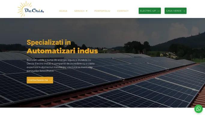 Decris – Instalatii Electrice si Sisteme Fotovoltaice