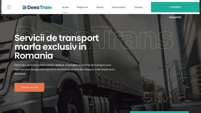 Firma Transport Frigorific - Deea Trans