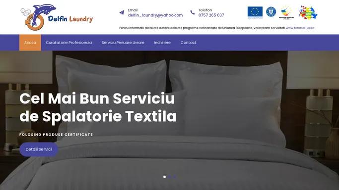 Delfin Laundry - Curatatorie Profesionala Sibiu - Spalatorie Profesionala Sibiu