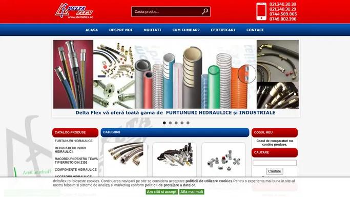 Furtunuri hidraulice, racorduri ERMETO, componente hidraulice, reparatii cilindrii hidraulici, racorduri din INOX, racorduri pneumatice