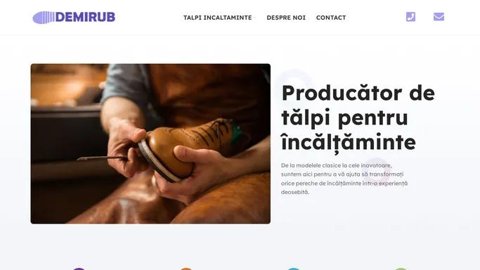 Producator de talpi pentru incaltaminte - Demirub