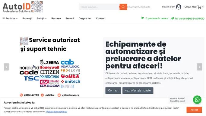 AutoID - Echipamente de Automatizare si Prelucrare a Datelor