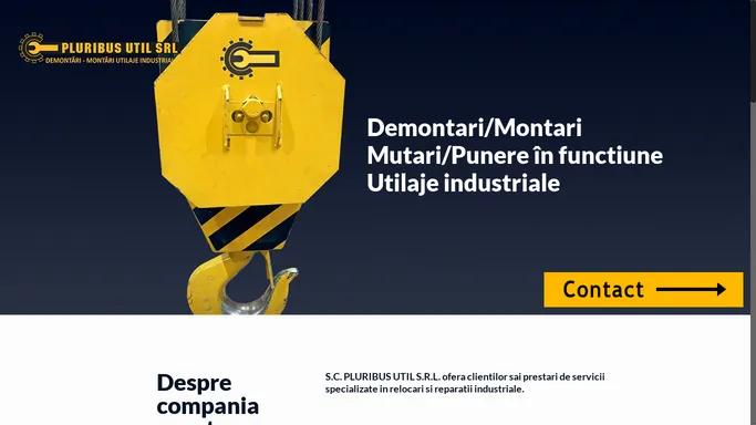 Montari-demontari utilaje industriale – Un simplu sit WordPress