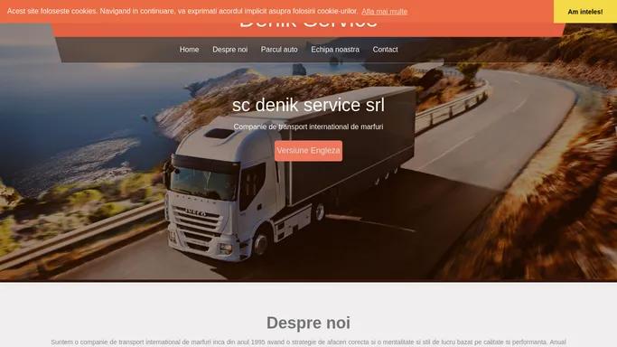 Denik service - transport marfa