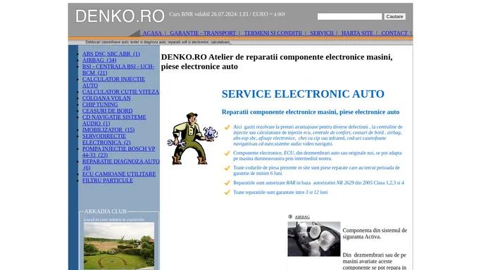 DENKO.RO Atelier de reparatii componente electronice masini, piese electronice auto