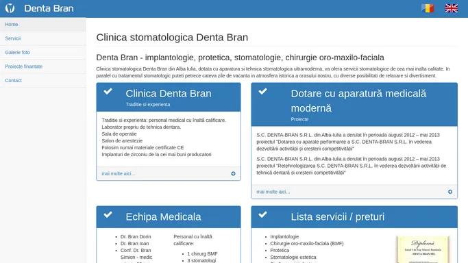 Denta Bran - implantologie, protetica, stomatologie, chirurgie oro-maxilo-faciala