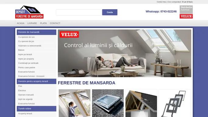 Ferestre de mansarda VELUX - Transport GRATUIT, Reducere -20%