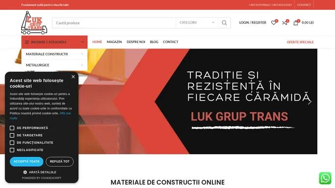 Materiale de constructii online - Luk Grup Trans 2024