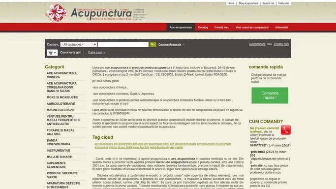 Ace pentru acupunctura si produse pentru acupunctura