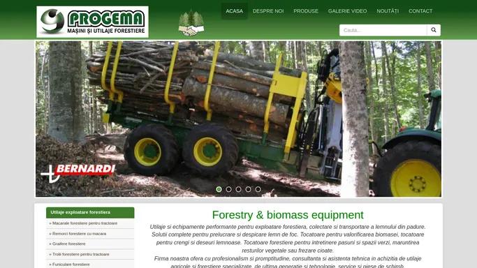 PROGEMA FOREST - Utilaje forestiere biomasa