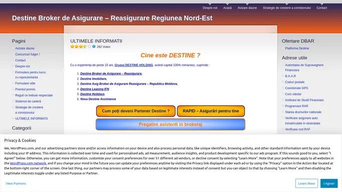 Destine Broker de Asigurare - Reasigurare Regiunea Nord-Est