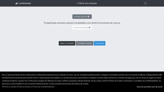 Portal animale pierdute