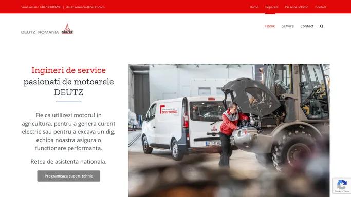 DEUTZ Romania – piese de schimb, service , motoare