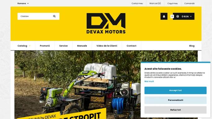 Devax Motors - Producator Motopompe, Aparate de Muls si Atomizoare