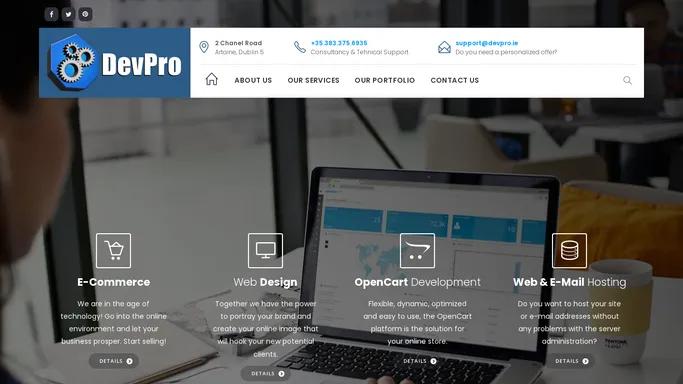 OpenCart Ecommerce Web Development Agency - DevPro.ie