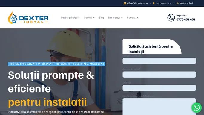 Instalator ieftin si rapid | Reparatii centrale | Non-stop