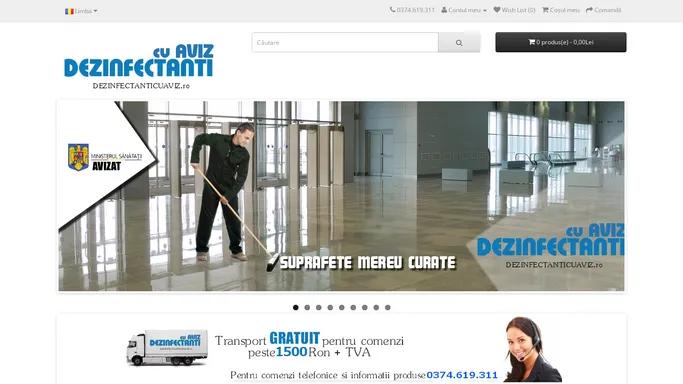 Dezinfectanti cu Aviz - Detergenti Profesionali | Detergenti dezinfectanti