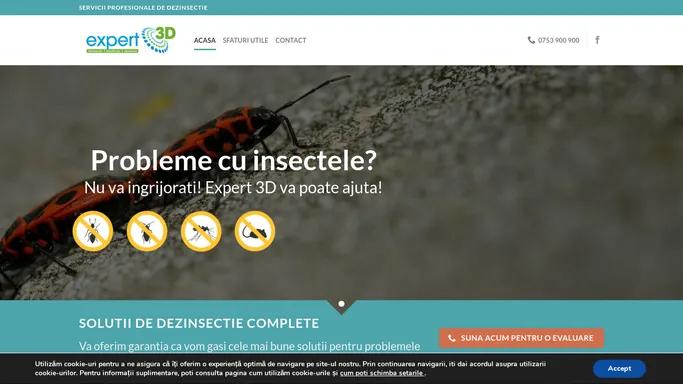 Expert 3D - Dezinfectie, Dezinsectie si Deratizare - Iasi, Bacau, Suceava