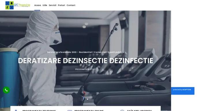 GFC Proservices – DezinsectieNonStop – Servicii profesionale de Deratizare Dezinsectie Dezinfectie Curatenie Non Stop