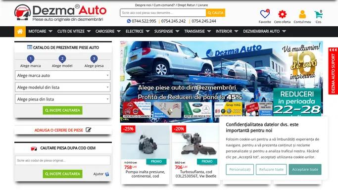 DEZMEMBRARI AUTO | PIESE AUTO ORIGINALE | Dezma® -Auto.ro