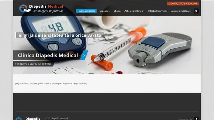 Pagina principala - Clinica Diapedis :: centru de tratament al piciorului diabetic