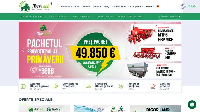 Utilaje Agricole: Furnizor cu Preturi de Importator - DicorLand