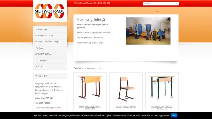 mobilier scolar, gradinita, scaune, mobilier HORECA