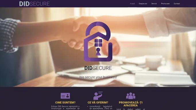 DID Secure - Acasa