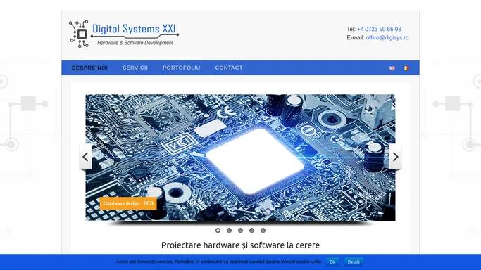 Proiectare hardware si software la cerere - www.digisys.ro