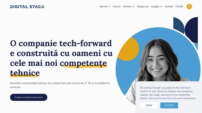 Digital Stack - Cursuri de IT, de la incepatori la avansati.