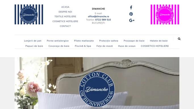 Dimanche Cotton Club – Articole hoteliere profesionale