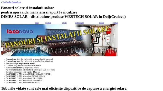 PANOURI SOLARE Craiova, Dolj - Dimes Solar - panouri si instalatii solare complete !!!