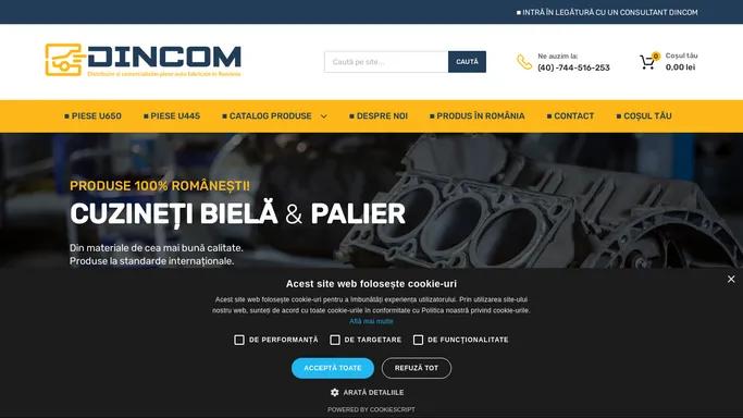 Dincom – Distribuim si comercializam piese auto fabricate in Romania, de cea mai inalta calitate.