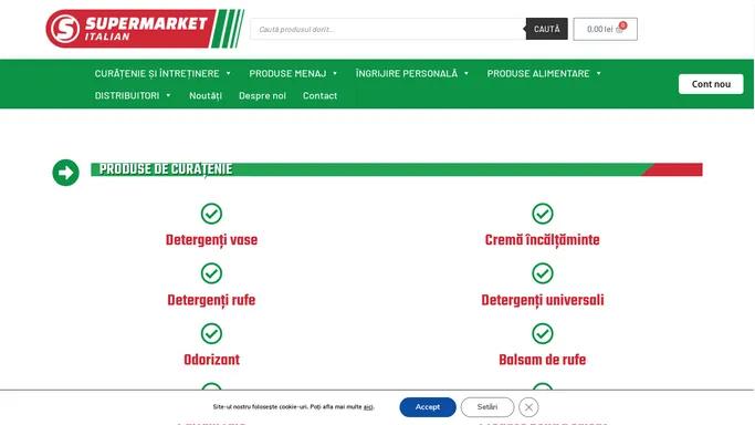 Magazin cu produse din Italia - SupermarketItalian ❤️