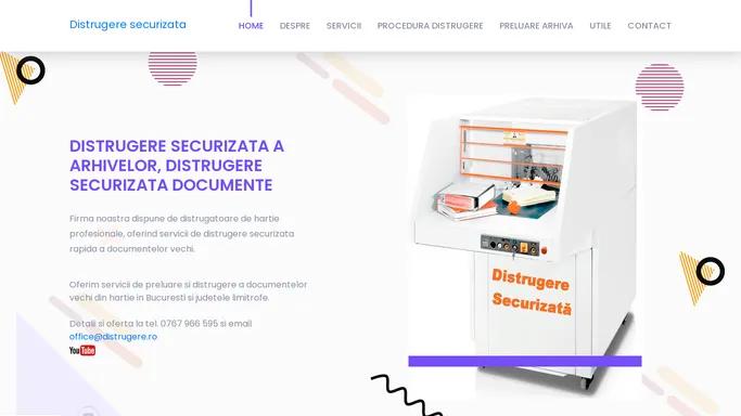 Distrugere securizata documente vechi, deseuri hartie