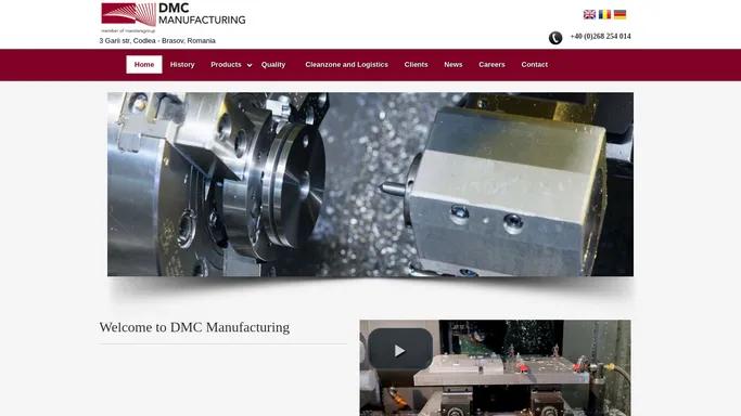 DMC Manufacturing - production of milling & turning parts