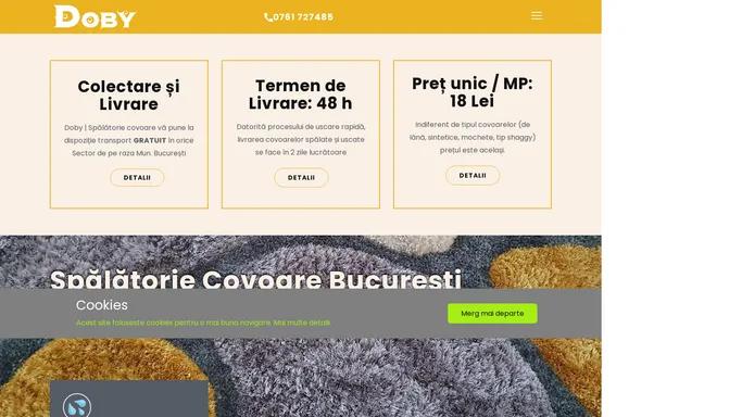 Doby | Spalatorie Covoare. Gratuit colectare si livrare la domiciliu