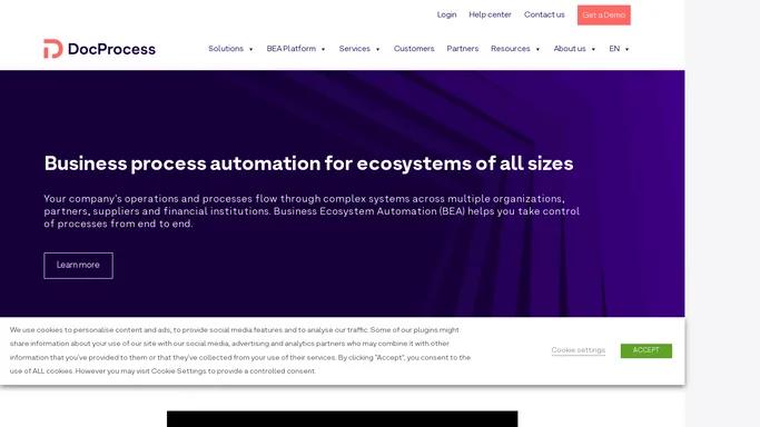 DocProcess - Complete business process automation for your ecosystem